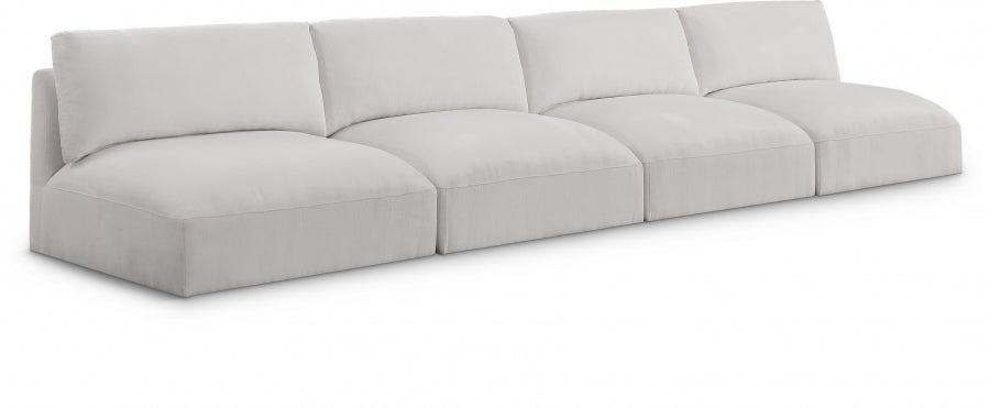 Cream Ease Fabric Modular Sofa - 696Cream-S152A - Vega Furniture