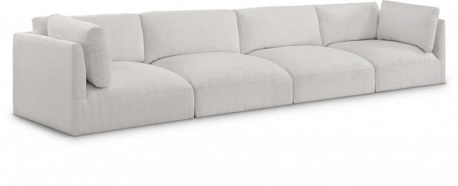 Cream Ease Fabric Modular Sofa - 696Cream-S152B - Vega Furniture