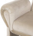 Cream Fleurette Velvet Accent Chair - 409Cream - Vega Furniture