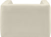 Cream Henson Velvet Chair - 665Cream-C - Vega Furniture