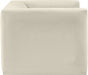 Cream Henson Velvet Chair - 665Cream-C - Vega Furniture