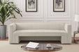 Cream Henson Velvet Sofa - 665Cream-S - Vega Furniture