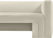 Cream Henson Velvet Sofa - 665Cream-S - Vega Furniture