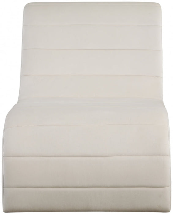 Cream Ivy Velvet Accent Chair - 403Cream - Vega Furniture