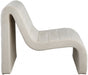 Cream Ivy Velvet Accent Chair - 403Cream - Vega Furniture