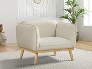 Cream Nolita Boucle Fabric Chair - 159Cream-C - Vega Furniture