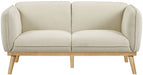 Cream Nolita Boucle Fabric Loveseat - 159Cream-L - Vega Furniture