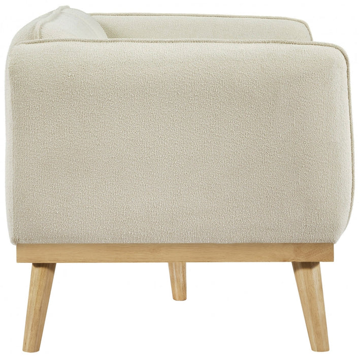 Cream Nolita Boucle Fabric Loveseat - 159Cream-L - Vega Furniture