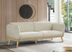 Cream Nolita Boucle Fabric Sofa - 159Cream-S - Vega Furniture