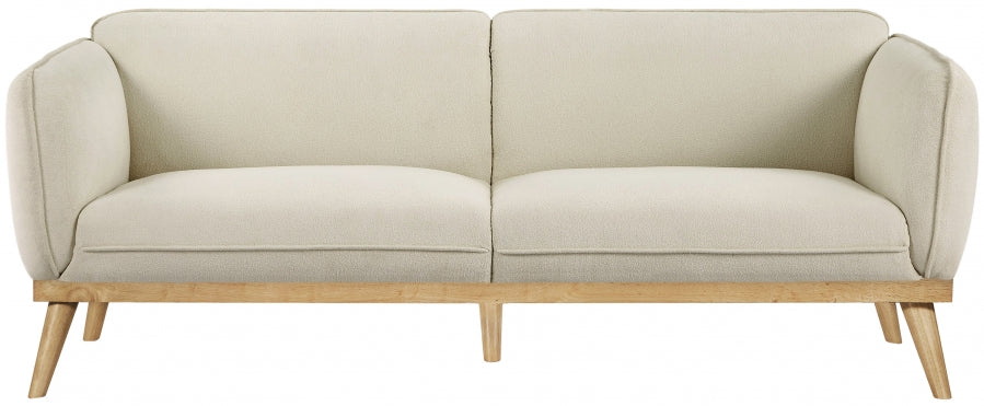 Cream Nolita Boucle Fabric Sofa - 159Cream-S - Vega Furniture