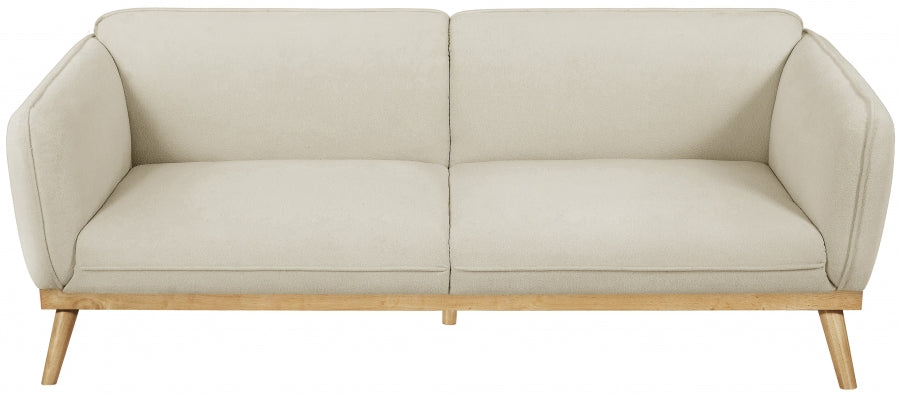 Cream Nolita Boucle Fabric Sofa - 159Cream-S - Vega Furniture