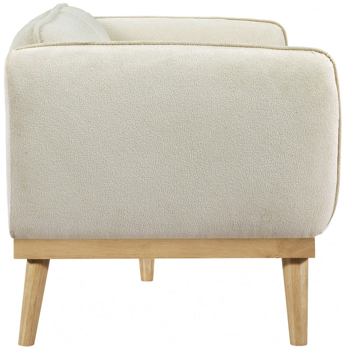 Cream Nolita Boucle Fabric Sofa - 159Cream-S - Vega Furniture