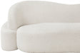 Cream Principessa Boucle Fabric Loveseat - 108Cream-L - Vega Furniture