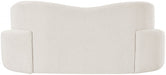 Cream Principessa Boucle Fabric Loveseat - 108Cream-L - Vega Furniture