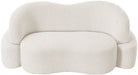 Cream Principessa Boucle Fabric Loveseat - 108Cream-L - Vega Furniture