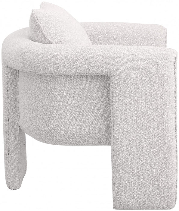 Cream Stylus Boucle Accent Chair - 425Cream - Vega Furniture