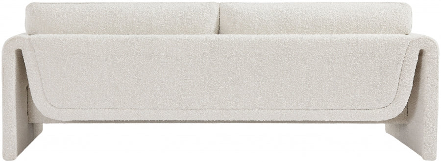 Cream Stylus Boucle Fabric Sofa - 198Cream-S - Vega Furniture