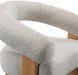 Cream Winston Boucle Fabric Accent Chair - 496Cream - Vega Furniture