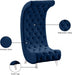 Crescent Blue Velvet Chair - 568Navy-C - Vega Furniture