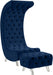 Crescent Blue Velvet Chair - 568Navy-C - Vega Furniture