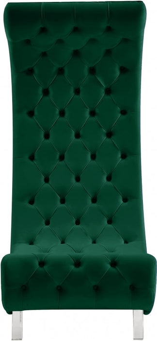 Crescent Green Velvet Chair - 568Green-C - Vega Furniture