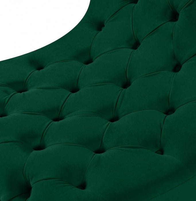 Crescent Green Velvet Chair - 568Green-C - Vega Furniture