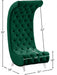 Crescent Green Velvet Chair - 568Green-C - Vega Furniture