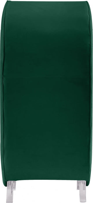 Crescent Green Velvet Chair - 568Green-C - Vega Furniture