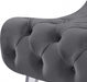 Crescent Grey Velvet Chair - 568Grey-C - Vega Furniture