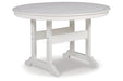 Crescent Luxe White Outdoor Dining Table - P207-615 - Vega Furniture