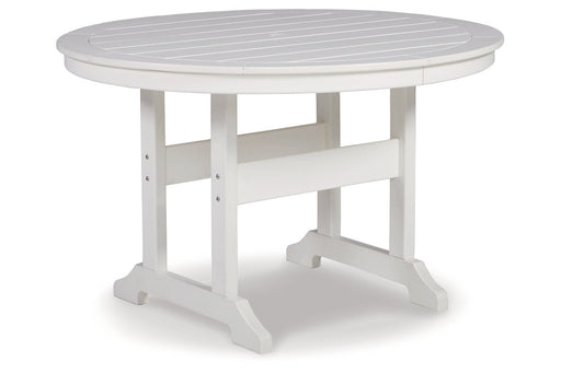 Crescent Luxe White Outdoor Dining Table - P207-615 - Vega Furniture