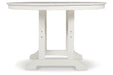 Crescent Luxe White Outdoor Dining Table - P207-615 - Vega Furniture