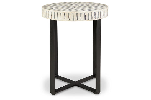 Crewridge Black/Cream Accent Table - A4000530 - Vega Furniture