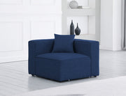 Cube Blue Modular Corner Chair - 630Navy-Corner - Vega Furniture