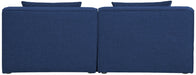 Cube Blue Modular Loveseat - 630Navy-S72A - Vega Furniture
