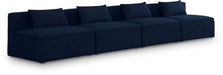 Cube Blue Modular Sofa - 630Navy-S144A - Vega Furniture