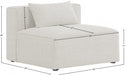 Cube Cream Modular Armless Chair - 630Cream-Armless - Vega Furniture