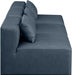 Cube Faux Leather Sofa Blue - 668Navy-S108A - Vega Furniture