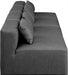 Cube Faux Leather Sofa Grey - 668Grey-S144A - Vega Furniture