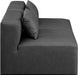 Cube Faux Leather Sofa Grey - 668Grey-S72A - Vega Furniture