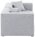 Cube Grey Modular Loveseat - 630Grey-S72B - Vega Furniture