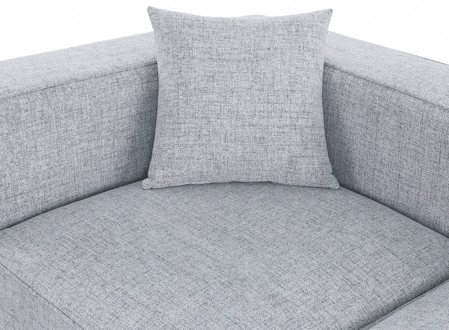 Cube Grey Modular Loveseat - 630Grey-S72B - Vega Furniture