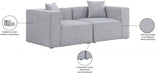 Cube Grey Modular Loveseat - 630Grey-S72B - Vega Furniture