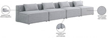 Cube Grey Modular Sofa - 630Grey-S144A - Vega Furniture