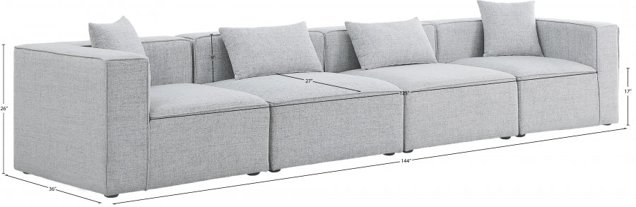 Cube Grey Modular Sofa - 630Grey-S144B - Vega Furniture