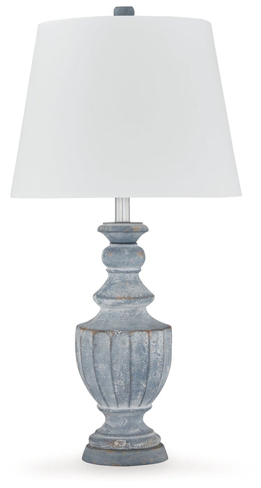 Cylerick Antique Blue Table Lamp - L235714 - Vega Furniture