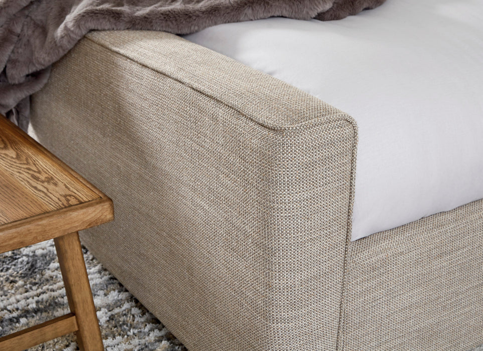 Dakmore Brown/Oatmeal Upholstered Panel Bedroom Set - SET | B783-81 | B783-97 | B783-93 | B783-46 - Vega Furniture