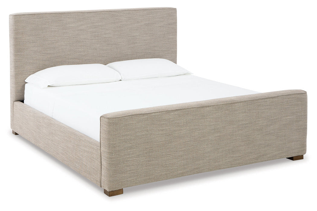 Dakmore Brown Queen Upholstered Bed - SET | B783-81 | B783-97 - Vega Furniture