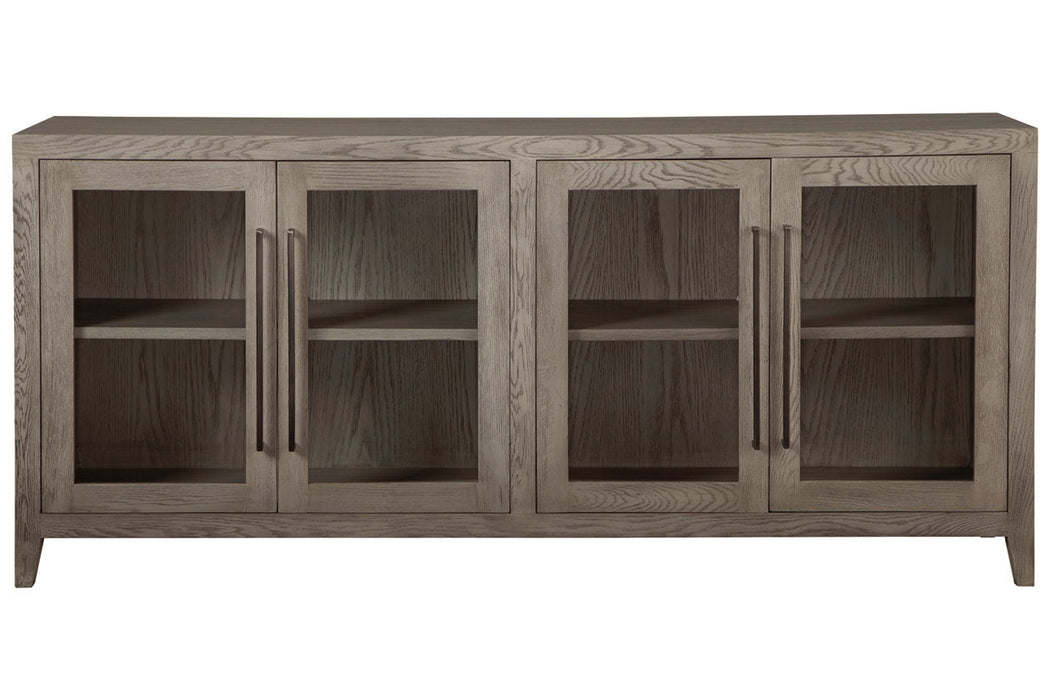 Dalenville Warm Gray Accent Cabinet - A4000421 - Vega Furniture