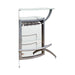 Dallas Silver/Frosted Glass 2-Shelf Bar Unit - 100135 - Vega Furniture